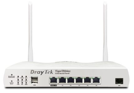 DrayTek Vigor 2866ac wired router Gigabit Ethernet White (V2866AC-K)