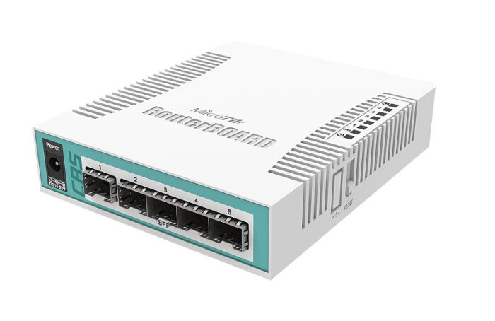 Mikrotik CRS106-1C-5S network switch Gigabit Ethernet (10/100/1000) Power over Ethernet (PoE) White (CRS106-1C-5S) - Image 1