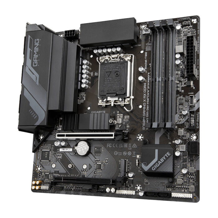 Gigabyte B760M GAMING X AX DDR4 Motherboard - Supports Intel Core 14th CPUs, 8+1+1 Phases Digital VRM, up to 5333MHz DDR4 (OC), 2xPCIe 4.0 M.2, Wi-Fi 6E, 2.5GbE, USB 3.2 Gen 2 (B760M GAMING X AX DDR4)