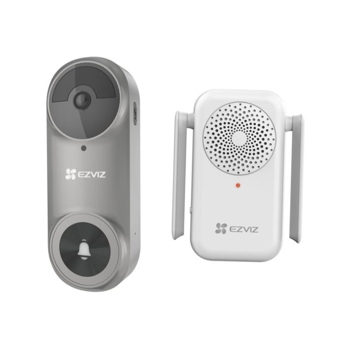 EZVIZ DB2 3MP BatteryVideoDoorbellGrey (DB2 Grey)