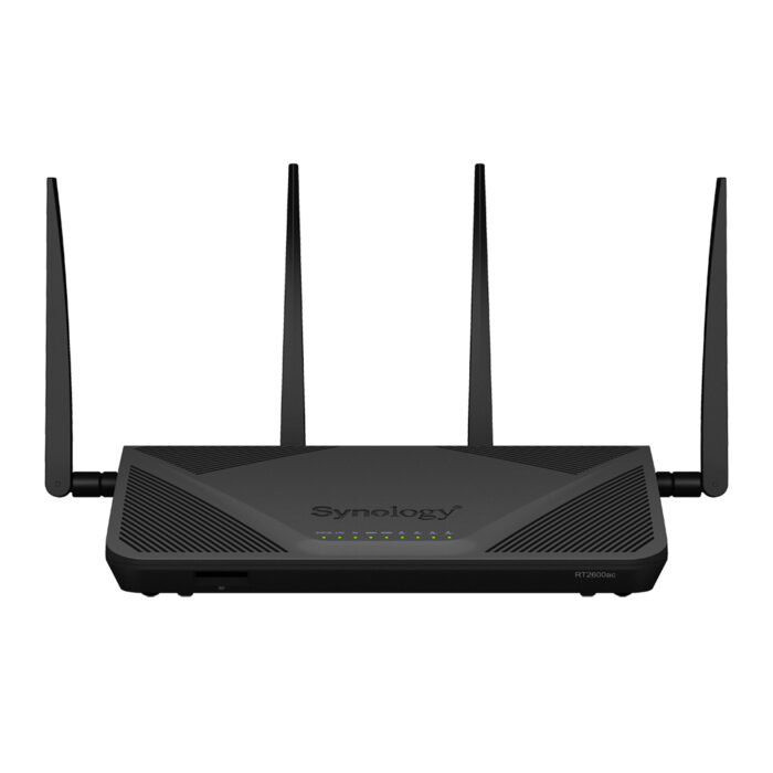 BwLo9px0S0eeCxwtyVIh-g.c-r.jpg Synology RT2600AC wireless router Gigabit Ethernet Dual-band (2.4 GHz / 5 GHz) Black
