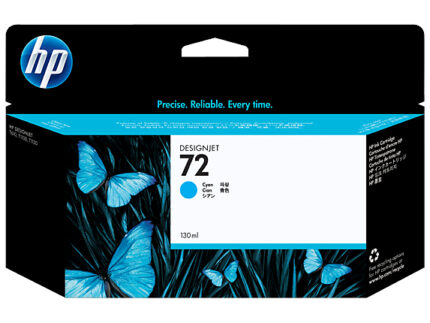 HP /72 Ink cartridge cyan 130ml for HP DesignJet T 1100/1200/1300/620 (C9371A)