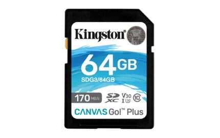 Kingston 64GB SDXC Canvas Go Plus 170R C10 UHS-I U3 V30 (SDG3/64GB)