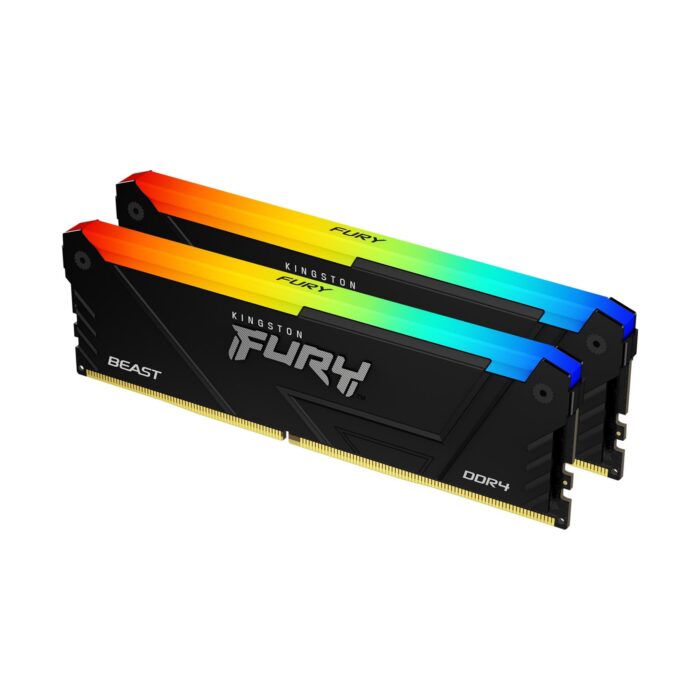 Kingston FURY 16GB 3600MT/s DDR4 CL17 DIMM (Kit of 2) Beast RGB (KF436C17BB2AK2/16)