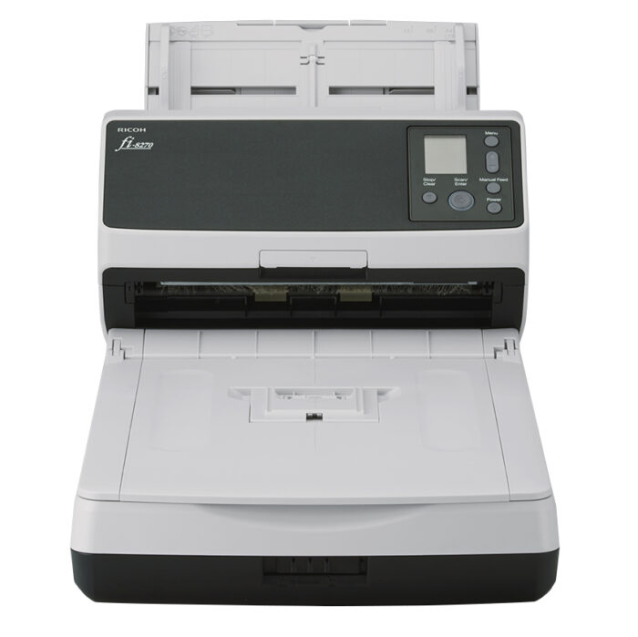 DGJpJ0Tae0SLWk1-BJaxxQ.c-r.jpg Ricoh fi-8270 ADF + Manual feed scanner 600 x 600 DPI A4 Black, Grey