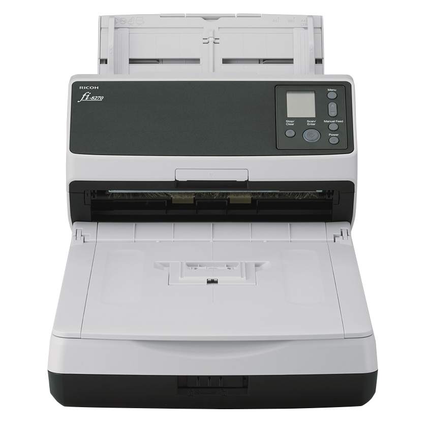 DGJpJ0Tae0SLWk1-BJaxxQ.c-r.jpg Ricoh fi-8270 ADF + Manual feed scanner 600 x 600 DPI A4 Black, Grey