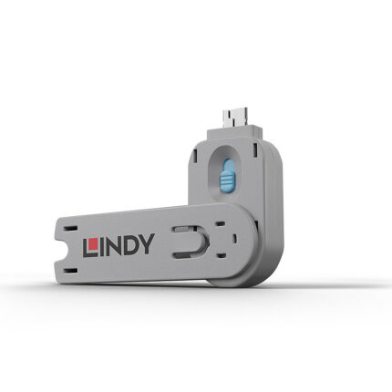 Lindy USB Type A Port Blocker Key, Blue