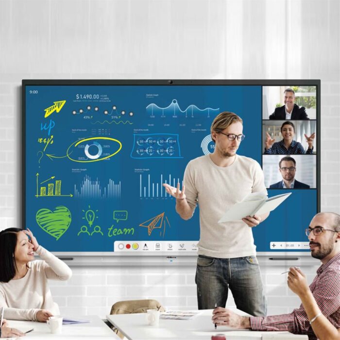 Dahua Technology DeepHub Lite Education DHI-LPH75-ST470-B 75 Inch Interactive Smart Whiteboard, 4K Display, Android 11, Speakers, HDMI, USB-C, WiFi and Ethernet. (DHI-LPH75-ST470-B)