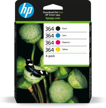 HP 364 Ink cartridge multi pack Bk,C,M,Y, 4x300 pages ISO/IEC 24711 Pack=4 for HP PhotoSmart B 110/C 309/D 5460/Plus/Premium (N9J73AE)