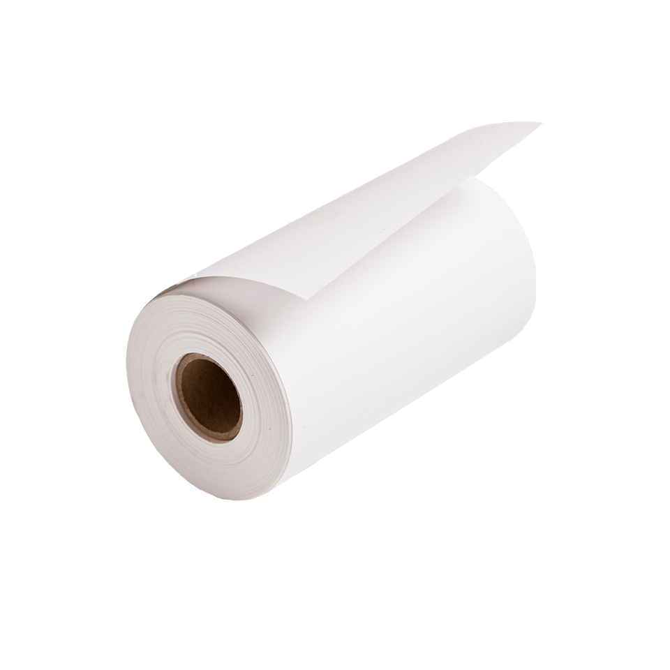 EC5BaHBYzE-fFZWCEfo5pg.c-r.jpg Brother RD-M01E5 Thermal-transfer paper white 102mm for Brother TD-4000 (RDP08E5) - Image 1