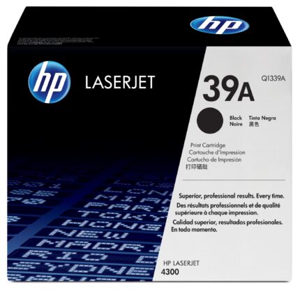 HP 39A Toner cartridge black, 18K pages/5% for HP LaserJet 4300 (Q1339A)
