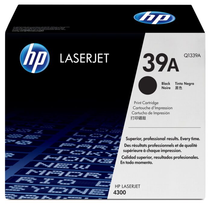 HP 39A Toner cartridge black, 18K pages/5% for HP LaserJet 4300 (Q1339A)