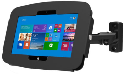 Compulocks Surface Pro 3-7 Space Enclosure Swing Wall Mount Black (827B540GEB)