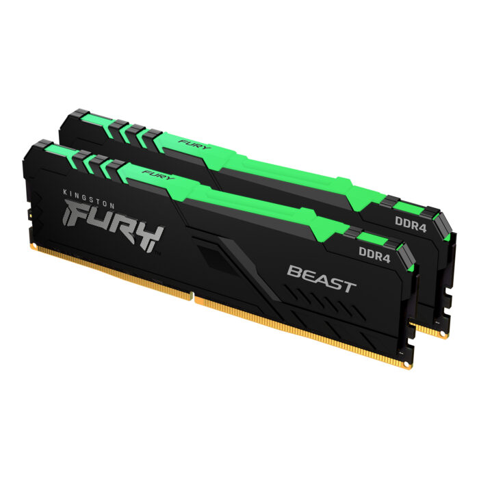 Kingston FURY Beast RGB memory module 16 GB 2 x 8 GB DDR4 3200 MHz (KF432C16BBAK2/16)