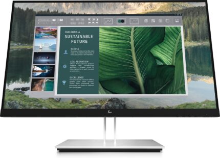 HP E24u G4 computer monitor 60.5 cm (23.8") 1920 x 1080 pixels Full HD LCD Black, Silver (189T0AA#ABB)