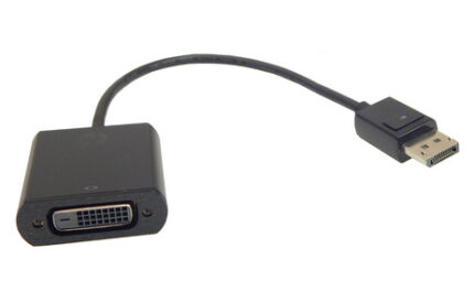 HP video cable adapter DVI DisplayPort Black (752660-001)
