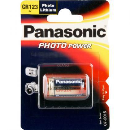 Panasonic CR123 A, 3V, 1400mAh Li-Ion, Photo Power