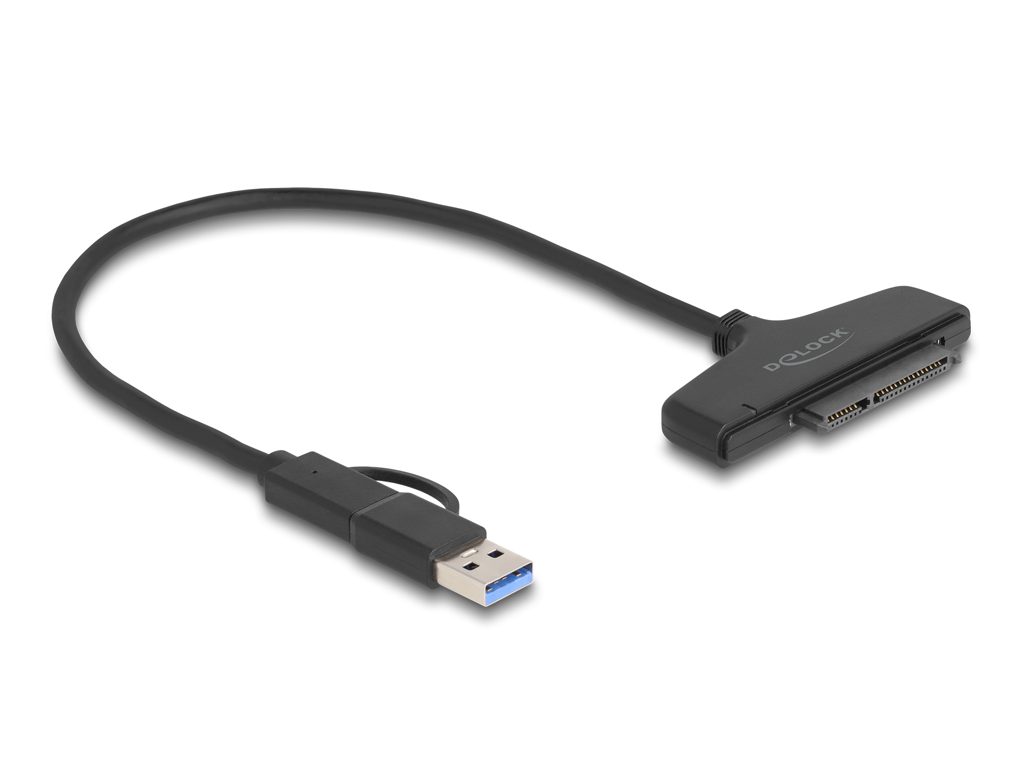 FP871qP7_0ShAHM-65vZFA.c-r.jpg DeLOCK 61042 SATA cable 0.3 m SATA 22-pin USB Type-C (USB 3.2 Gen 1) Black (61042)
