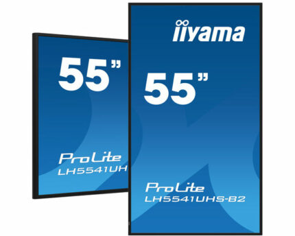 iiyama LH5541UHS-B2 Signage Display Kiosk design 138.7 cm (54.6") LCD 500 cd/m? 4K Ultra HD Black Built-in processor 18/7 (LH5541UHS-B2)