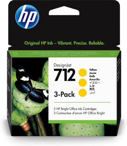 HP 3ED79A/712 Ink cartridge yellow multi pack 29ml Pack=3 for HP DesignJet T 200 (3ED79A)