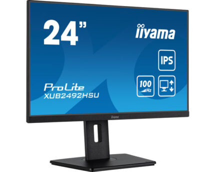 iiyama XUB2492HSU-B6 computer monitor 60.5 cm (23.8") 1920 x 1080 pixels Full HD LED Black (XUB2492HSU-B6)