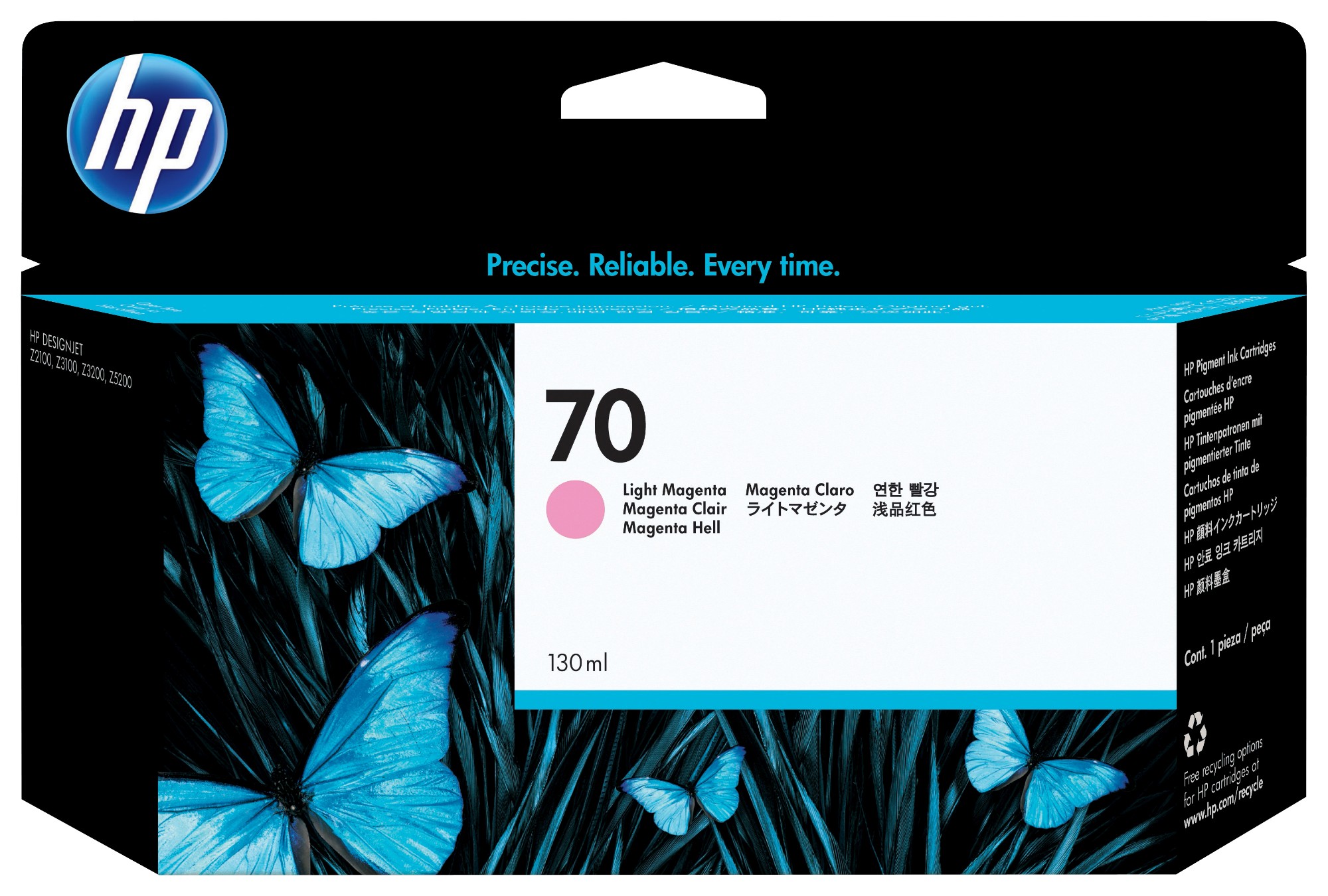 GJSA58OcJku0nGR1Sr1GPQ.c-r.jpg HP /70 Ink cartridge light magenta 130ml for HP DesignJet Z 2100/3100/3200/5200 (C9455A)