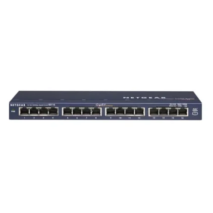 NETGEAR ProSafe 16 Port Gigabit Desktop Switch Unmanaged Gigabit Ethernet (10/100/1000)(GS116UK)