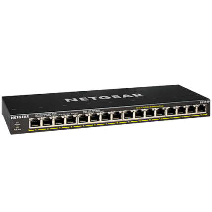 NETGEAR GS316P Unmanaged Gigabit Ethernet (10/100/1000) Power over Ethernet (PoE)