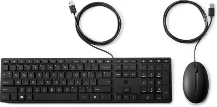 HP Wired Desktop 320MK Mouse and Keyboard (9SR36AA#ABB)