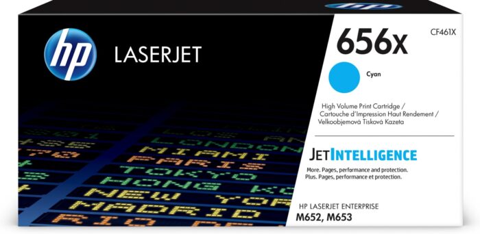 HP 656X Toner cartridge cyan, 22K pages ISO/IEC 19752 for HP LaserJet M 652 (CF461X)