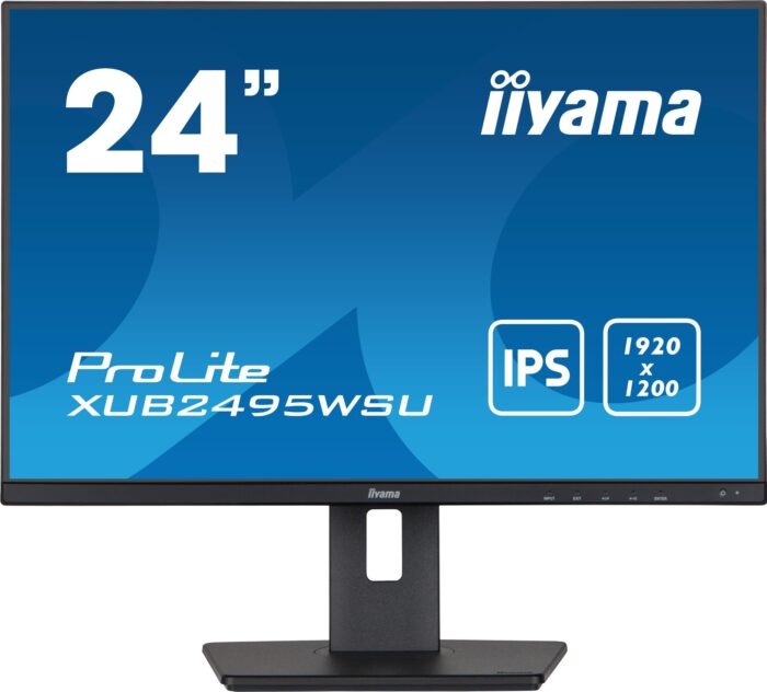 iiyama ProLite XUB2495WSU-B5 computer monitor 61.2 cm (24.1") 1920 x 1200 pixels WUXGA LCD Black (XUB2495WSU-B5)