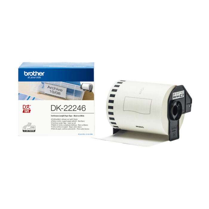Brother DK-22246 DirectLabel Etikettes white 103mm x 30,48m for Brother QL 12-103.6mm (DK22246) - Image 1