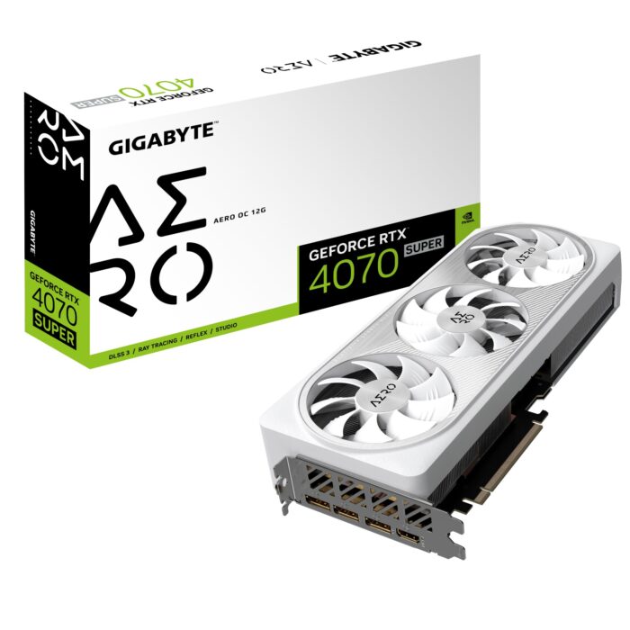 Gigabyte AERO GeForce RTX 4070 SUPER OC 12G NVIDIA 12 GB GDDR6X (GV-N407SAERO OC-12GD)