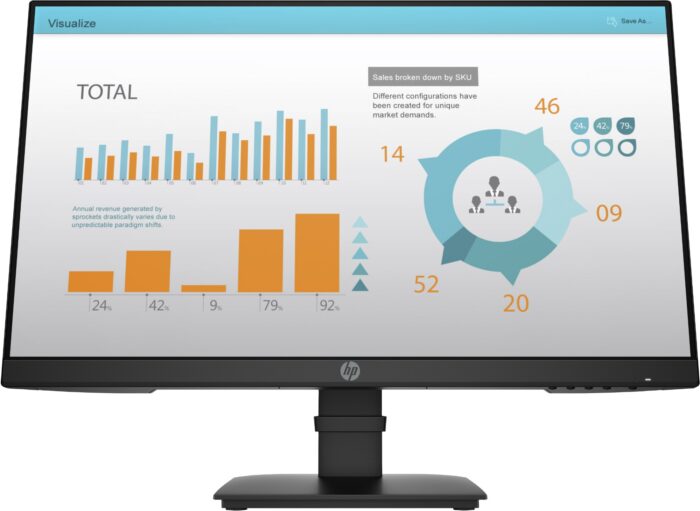 HP P24 G4 computer monitor 60.5 cm (23.8") 1920 x 1080 pixels Full HD Black (1A7E5AT#ABB)