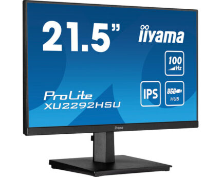 iiyama ProLite XU2292HSU-B6 computer monitor 54.6 cm (21.5") 1920 x 1080 pixels Full HD LED Black (XU2292HSU-B6)