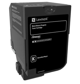 Lexmark 74C20K0 Toner-kit black return program, 3K pages ISO/IEC 19798 for Lexmark CS 720/725/CX 725 (74C20K0)