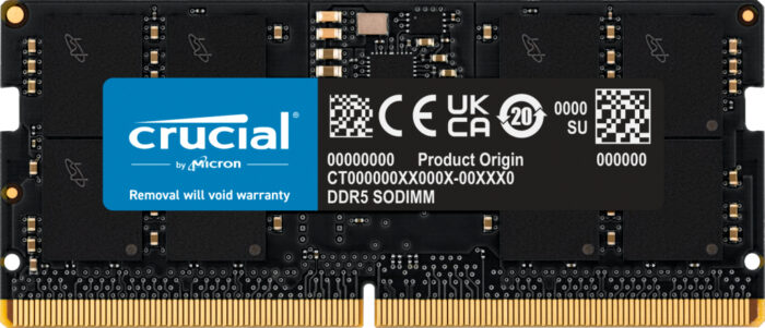 Crucial CT16G48C40S5 memory module 16 GB 1 x 16 GB DDR5 4800 MHz (CT16G48C40S5)