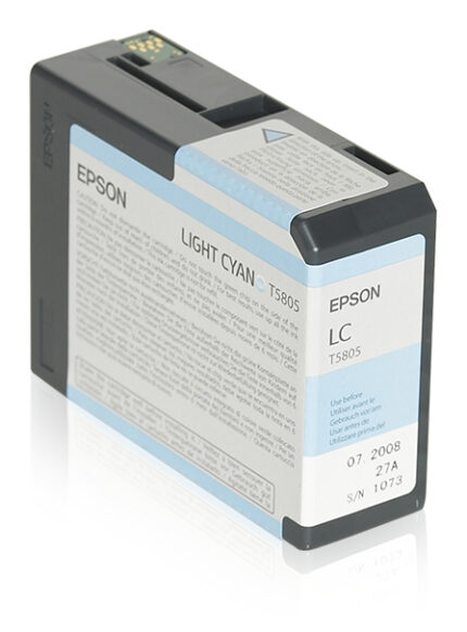 Epson C13T580500/T5805 Ink cartridge light cyan 80ml for Epson Stylus Pro 3800/3880 (C13T580500)