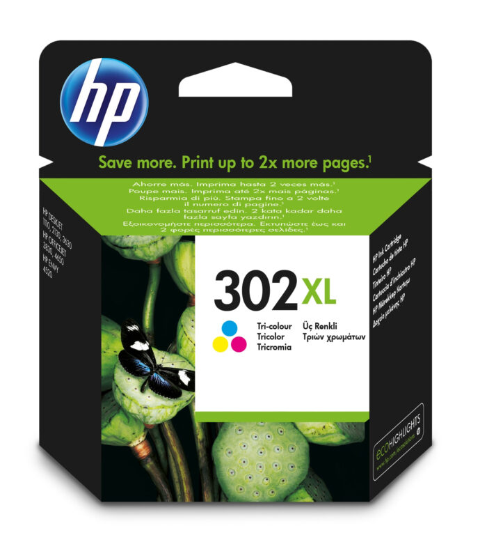 IF35PQEotUys6bb00XxFzQ.c-r.jpg HP 302XL Printhead cartridge color high-capacity, 300 pages ISO/IEC 24711 8ml for HP DeskJet 1110/2130/OfficeJet 5200 (F6U67AE)
