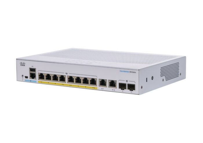 Cisco Business CBS350-8P-E-2G Managed Switch | 8 Port GE | PoE | Ext PS | 2x1G Combo | Limited Lifetime Protection (CBS350-8P-E-2G) (CBS350-8P-E-2G-UK)