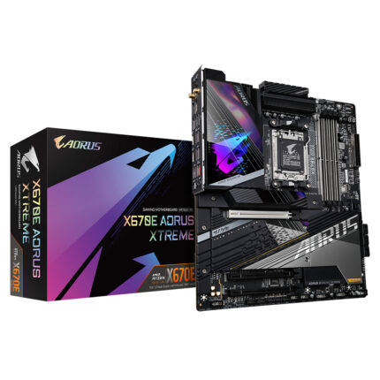 Gigabyte Motherboard - Supports Intel Core 14th CPUs, 18+2+2 Phases Digital VRM, up to 8000MHz DDR5 (OC), 4xPCIe 5.0 M.2, Wi-Fi 6E, 10GbE LAN, USB 3.2 Gen 2x2 (X670E AORUS XTREME)