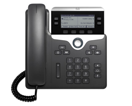 Cisco 7821 IP phone Black, Silver 2 lines (CP-7821-3PCC-K9=)