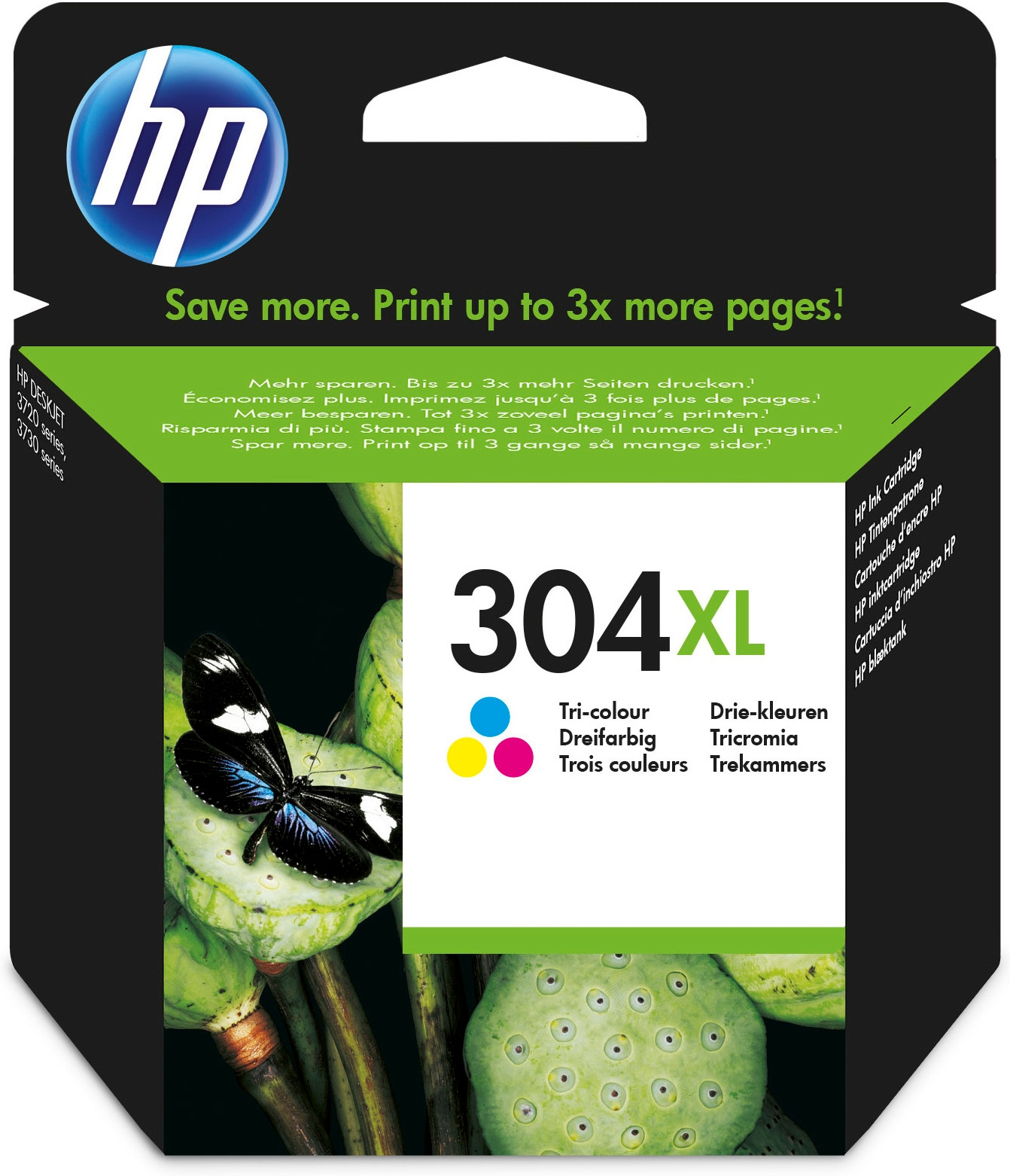 J2ZRVcQUyE-p9LPL9_zVow.c-r.jpg HP 304XL Printhead cartridge color high-capacity, 300 pages/5% 7ml for HP DeskJet 2620/3720 (N9K07AE)