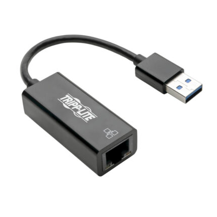 Tripp Lite U336-000-R USB 3.0 to Gigabit Ethernet NIC Network Adapter - 10/100/1000 Mbps, Black