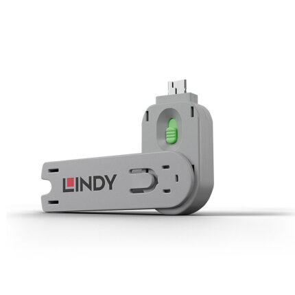 Lindy USB Type A Port Blocker Key, Green