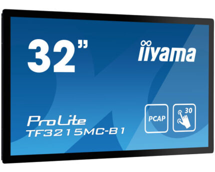 iiyama ProLite TF3215MC-B1 computer monitor 81.3 cm (32") 1920 x 1080 pixels Full HD LED Touchscreen Kiosk Black (TF3215MC-B1)