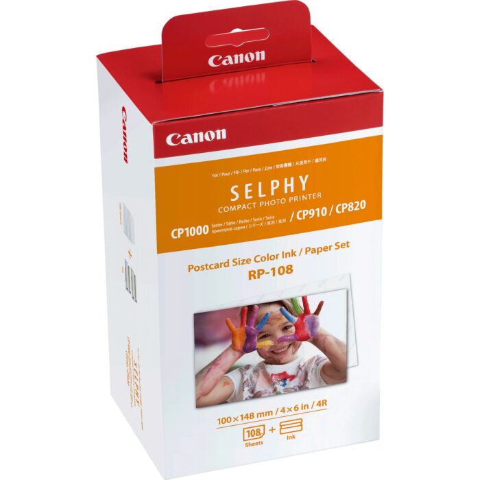 Canon 8568B001/RP-108 Photo cartridge color + Paper 100x148 mm, 108 pages for Canon CP 1000/1500/820 (8568B001) - Image 1