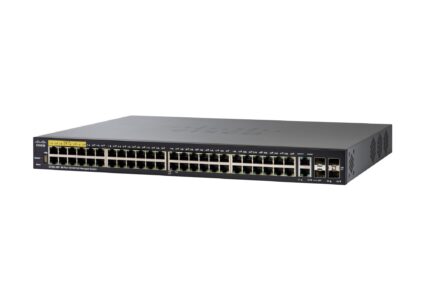 Cisco Small Business SF350-48P Managed Switch | 48 10/100 Ports | 382W PoE | 4 Gigabit Ethernet (GbE) Combo SFP | Limited Lifetime Protection (SF350-48P-K9-UK) (SF350-48P-K9-UK)