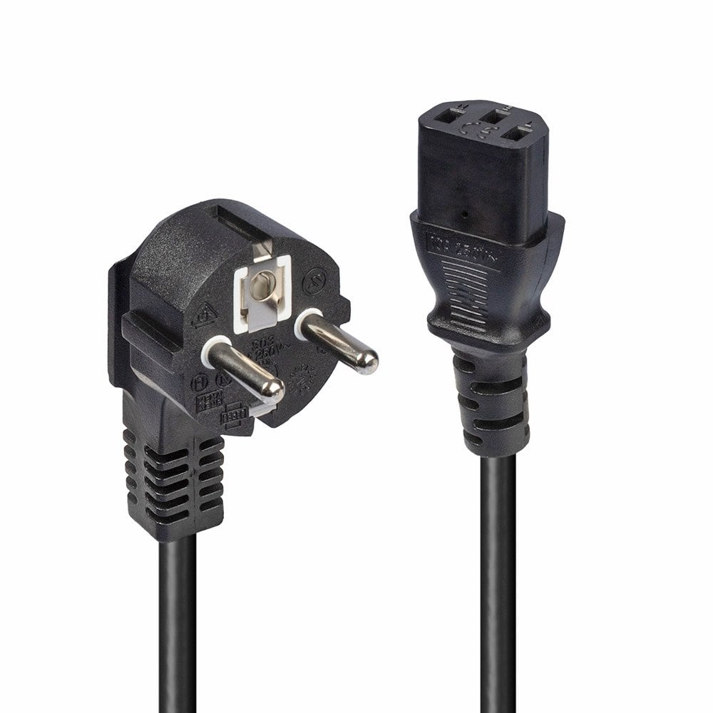 KSFv7FXShkOqbW4lp0UD1A.c-r.jpg Lindy 3m Schuko 2 Pin Plug to IEC C13 Power Cable, Black