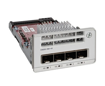 Cisco C9200-NM-4X= network switch module 10 Gigabit Ethernet, Gigabit Ethernet (C9200-NM-4X=)